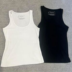 Hatch Maternity “The Softest Rib Tank” 2 pk